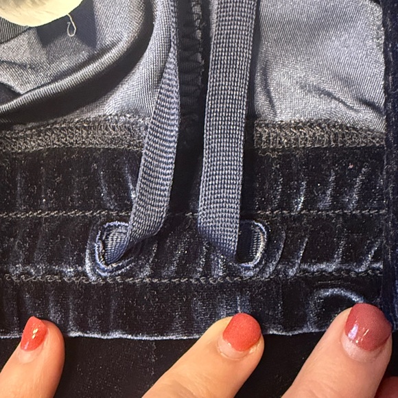 Fabletics Navy Blue Daria Velvet Joggers - Picture 6 of 12